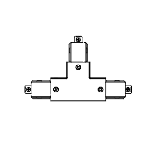 183573 1-FASE MINI T-STUK RECHTS WIT