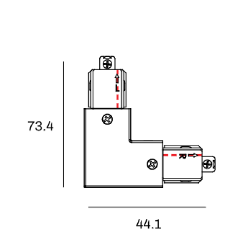 183568 1-FASE MINI BOCHT INTERN ZWART