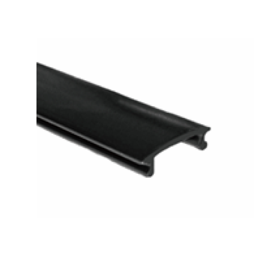 183587 1-FASE MINI COVER STRIP 2MTR ZWART