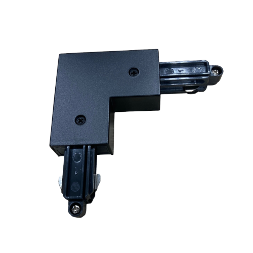 183373 BOCHT 1-FASE VIERKANT 90° ZWART INTERN