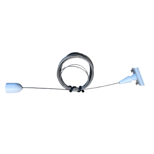 183326 OPHANGPENDEL DRAAD 1-FASE VIERKANT WIT