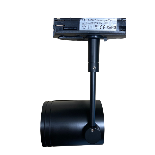 183061 TELESCOPE II GU10 1-FASE ZWART