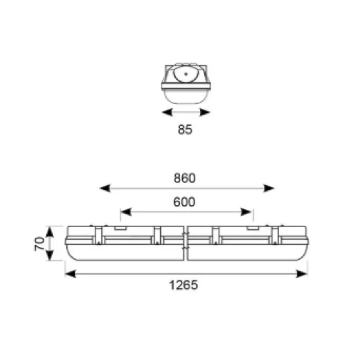 670071 TORNADO PRO 1.2M 20W 2331Lm 4000K IP65