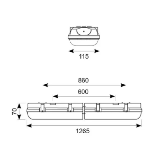 670073 TORNADO PRO TWIN 1.2M 41W 4457Lm 4000K IP65
