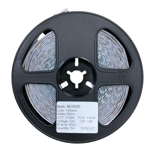 603000 LED FLEXIBLE STRIP  5METER 5W 2700K