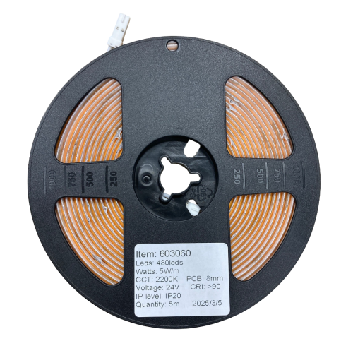 603060 FLEX LEDSTRIP COB IP20 5W/M 2200K