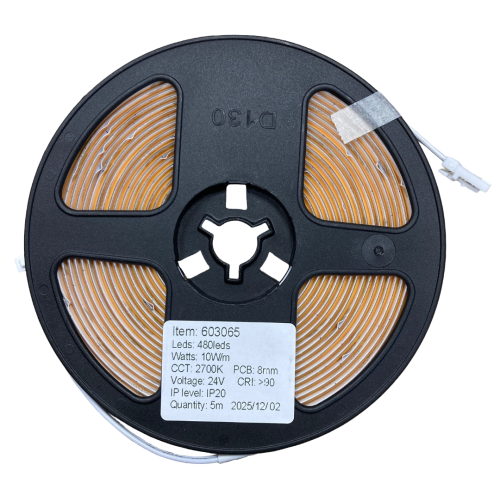 603065 FLEX LEDSTRIP COB IP20 10W/M 2700K