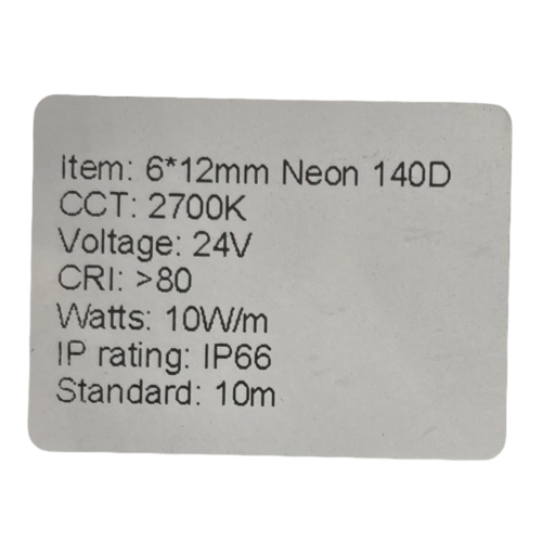 603201 FLEX LEDSTRIP SIDE VIEW 6/12MM 2700K 10M