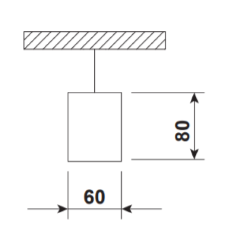 103459 PROLINE 60 PND UP/DN 16500Lm/830 DALI+S 9005