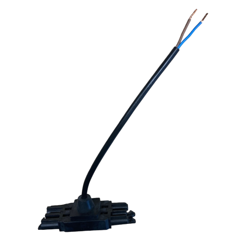 300874 WIELAND T-SPLITTER GST18/2 ZWART 15CM SNOER