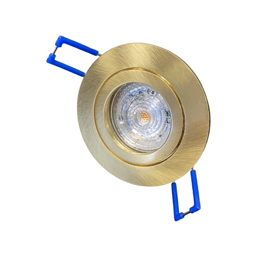 104324 INBOUWSPOT 191T ROND VAST GESCHUURD/GOUD