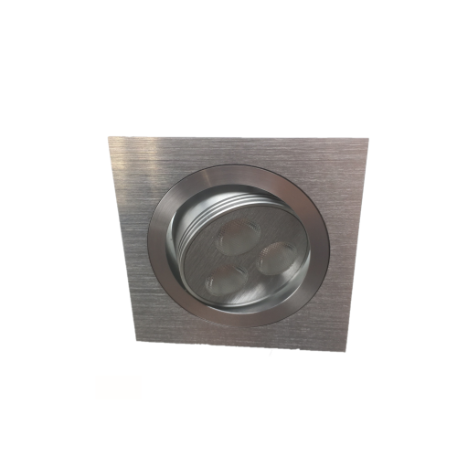 INB.SPOT VIERKANT LED 3X3W XRE WW ALU+DRIVER