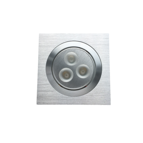 INB.SPOT VIERKANT LED 3X3W XRE WW ALU+DRIVER