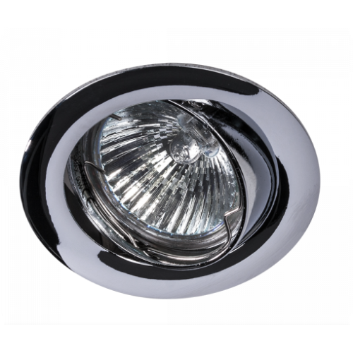 100028 INBOUWSPOT 50MM KANTELBAAR CHROOM