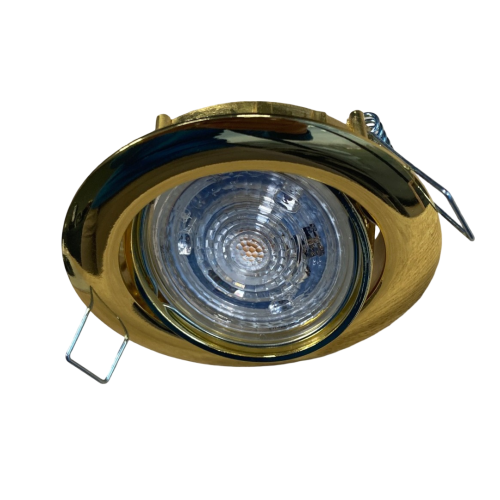 100027 INBOUWSPOT 50MM KANTELBAAR GOUD