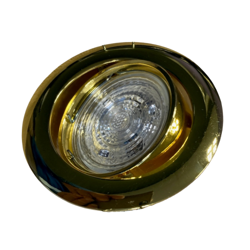 100027 INBOUWSPOT 50MM KANTELBAAR GOUD