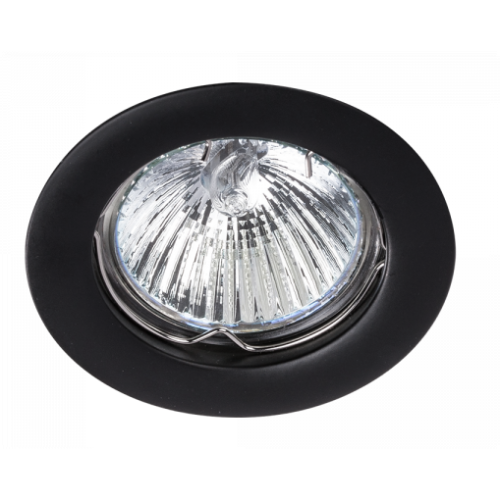 100161 INBOUWSPOT 50MM VAST ZWART