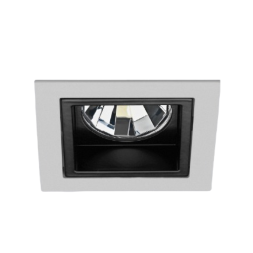 INBOUWSPOT 180 VIERKANT GRIJS/ZWART