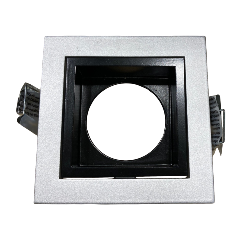 INBOUWSPOT 180 VIERKANT GRIJS/ZWART
