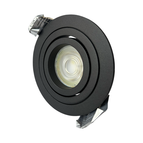 104243 INBOUW SPOT 191/1 ROND ZWART