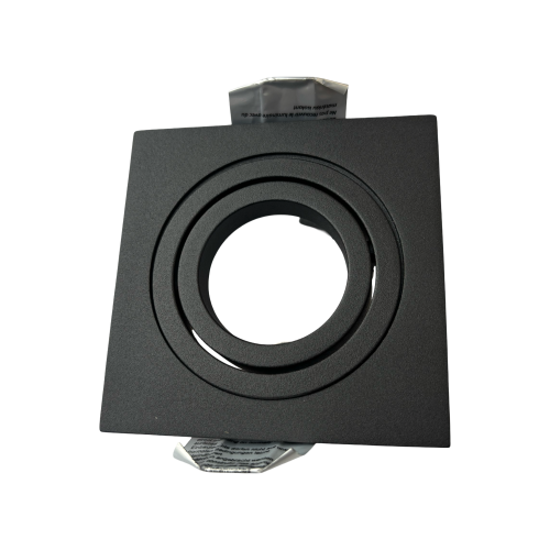 104242 INBOUW SPOT 192/1 VIERKANT ZWART