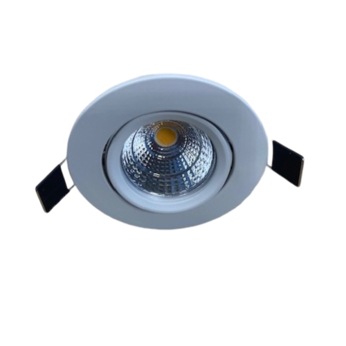 104195 SPOT MS KANTELBAAR WIT+3W LED GU10 2800K DIMBAAR