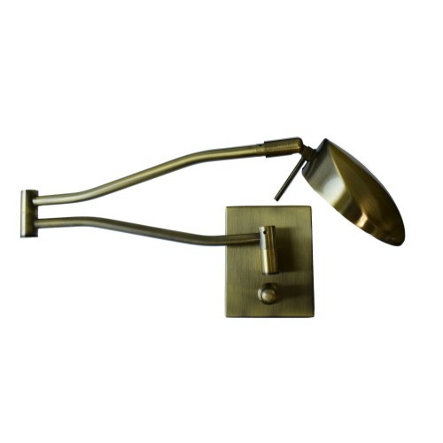 WANDLAMP WALL 714/1 BRONS G-9