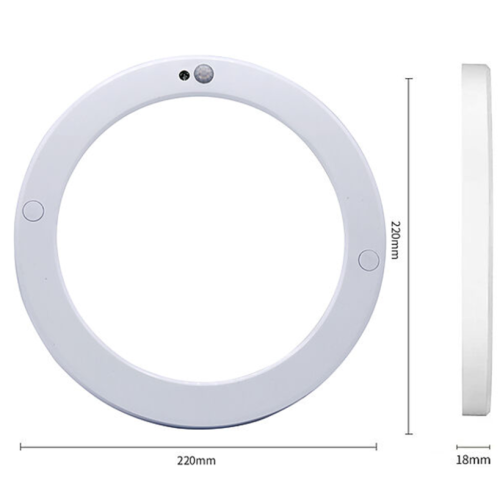300255 PLAFONNIÈRE LED MET SENSOR 18W 3-4-6500K