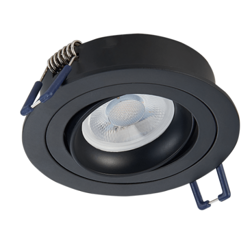 100101 INBOUWSPOT METIS ROND KANT.50MM  ZWART