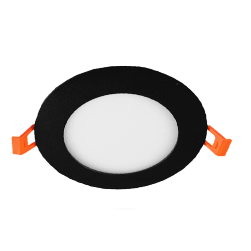 400020 LED PANEEL ROND 6W ZWART 3000K