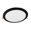 274037 LED PANEEL ROND 23W ZWART 3000K