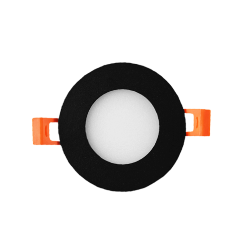 273849 LED PANEEL ROND 3W ZWART 3000K