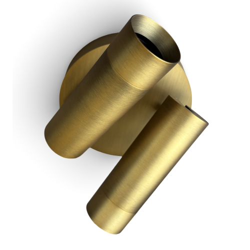 142413 OPBOUWSPOT 2-L BRONS PRO 35MM ROND