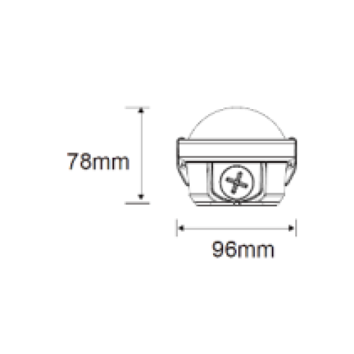 670066 WATERDICHT KAP ARM. 600MM IP66 4/5/6500K