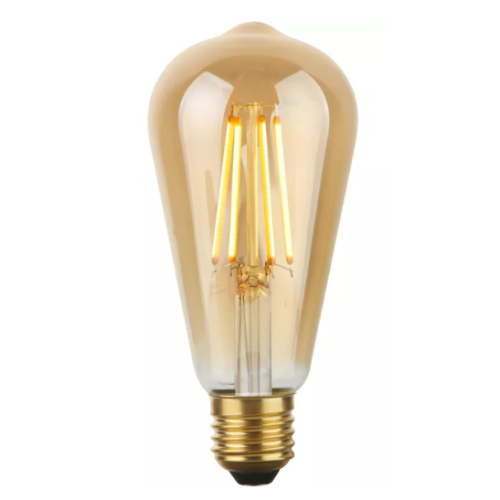 1116 LED FILA RUSTIKA E27 640LM 8W 822 GOLD DIM