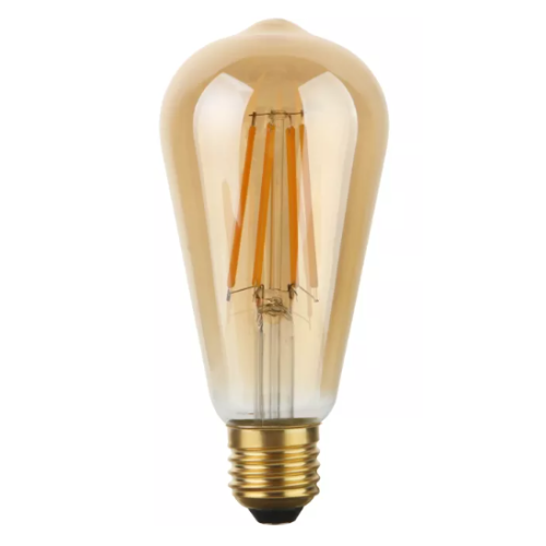 1116 LED FILA RUSTIKA E27 640LM 8W 822 GOLD DIM