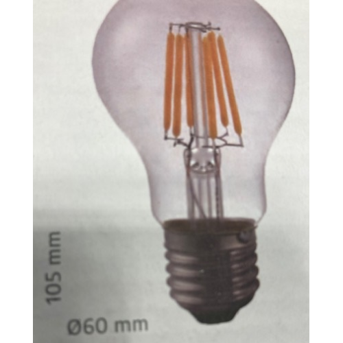 1117 LED FILAMENT 5,5W 2200K 400Lm CLEAR DIM