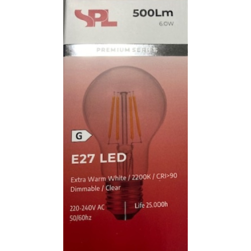 1118 LED FILAMENT 6,5W 2200K 520Lm G60X105 DB GLS