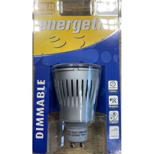 46 LED 6W MR16 GU10 230V WARMWIT DIMBAAR