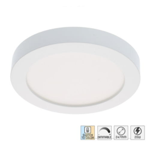 520003 LED PANEEL IN/OPBOUW ROND 20W