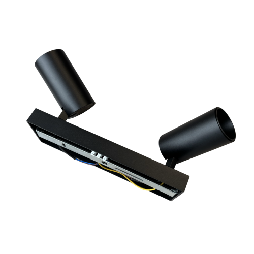 142311 SPOT TR06 2-LICHTS OPBOUW ZWART