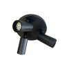 142326 SPOT TR06 3-LICHTS OPBOUW ROND ZWART