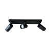 142321 SPOT TR06 3-LICHTS OPBOUW ZWART