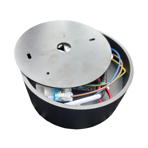 202551 PLAFONNIER LUNE ROND ZWART