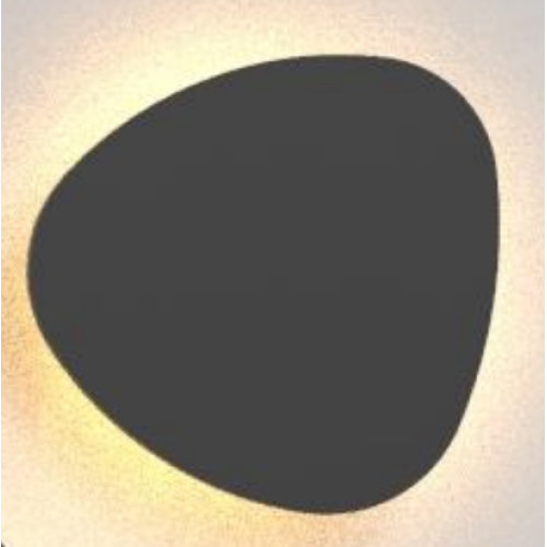 201241 WANDLAMP TRIANGLE ZWART