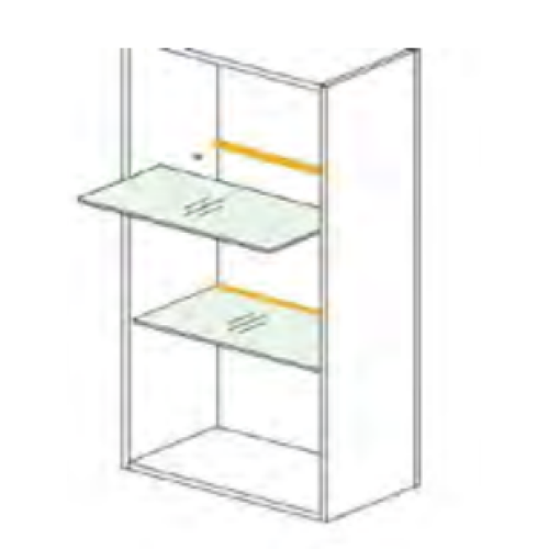 605242 GLASPLANK PROFIEL 1811 ZWART 24V 2700K 2MTR OPAAL