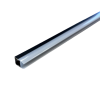605242 GLASPLANK PROFIEL 1811 ZWART 24V 2700K 2MTR OPAAL