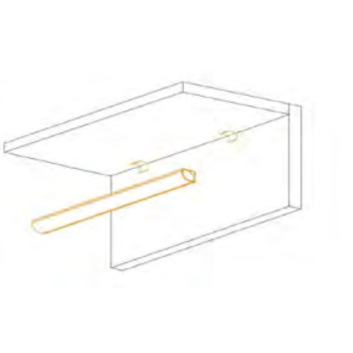 605243 HOEK PROFIEL 1313 ZWART 24V 2700K 2MTR OPAAL