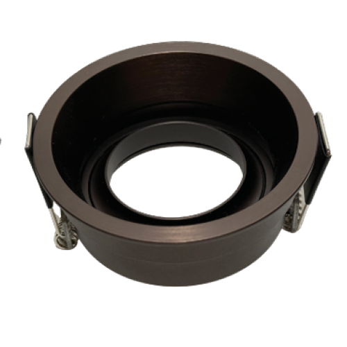 100085 INBOUWSPOT VINNY KANTELBAAR 50MM DONKER BRONS