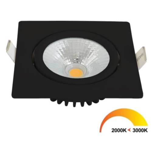 300293 INBOUWSPOT CABINET THIN VIERKANT ZWART DTW